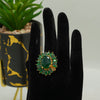 Green Sunburst Ring - Additional Image