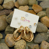 Gold Hoop Earring Trio - Additional Image