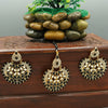 Bindiya and Earrings with Deep Black Stones - Additional Image
