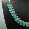 Sea Blue Necklace with Earrings - Additional Image
