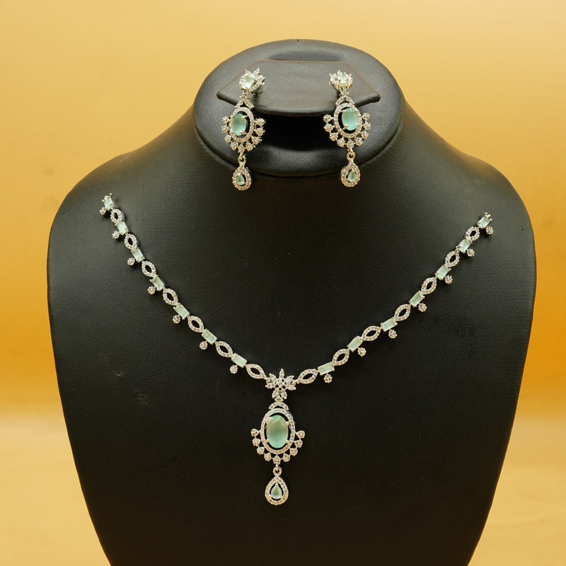 Sea Green Stone Necklace