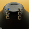 1 carat Blue Stone Necklace - Additional Image