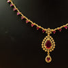 Pink Stone Necklace Set - Additional Image
