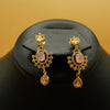 Royal Pink Stone Gold-Plated Necklace Set - Additional Image