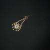 Elegant Gold & Silver bindia with Champagne Stones - Additional Image