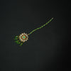 Traditional Golden Bindia with Green Accents - Additional Image