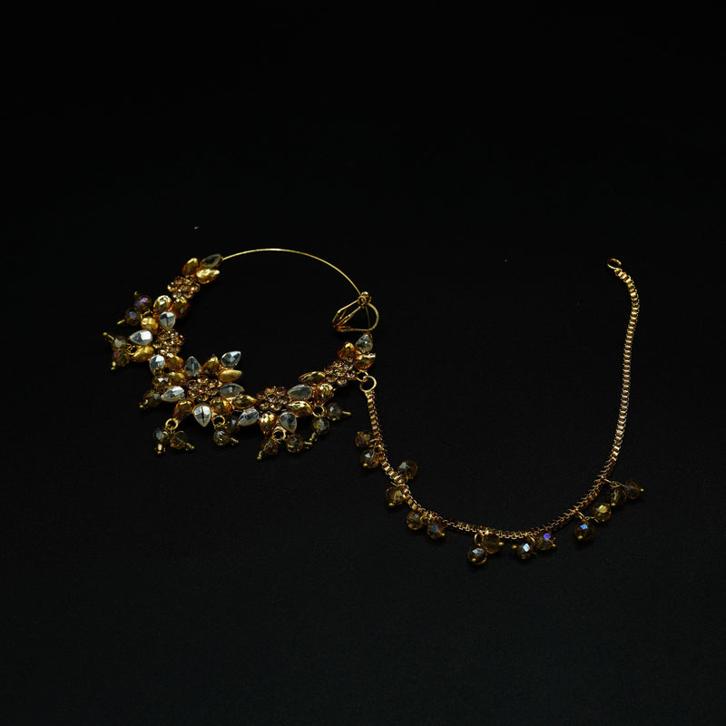 Traditional nose ring with beads