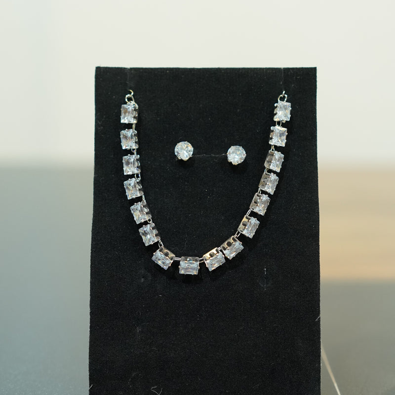 Crystal Cut Necklace Set
