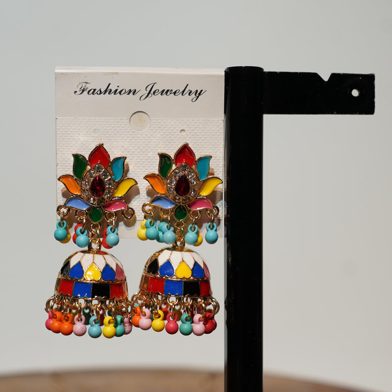 Multicolor Jhumkas