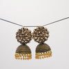 Golden Bloom Jhumkas - Additional Image
