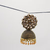 Golden Bloom Jhumkas - Additional Image