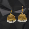 White Pearl Jhumkas - Additional Image