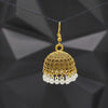 White Pearl Jhumkas - Additional Image