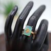 Soft sky blue stone ring - Additional Image