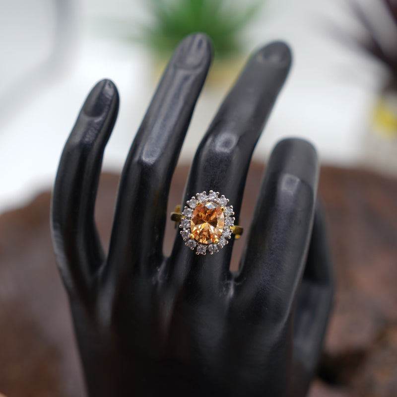 Orange Gem Ring
