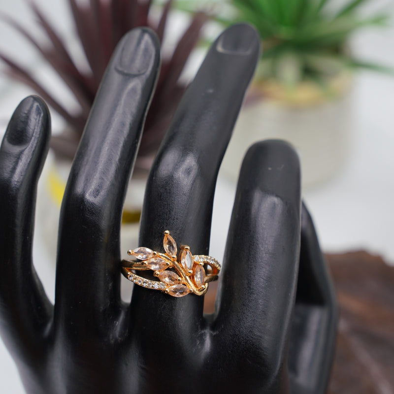 Leaf-Inspired Gold Ring