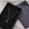 Gold Four-Leaf Clover Pendant Necklace - Additional Image