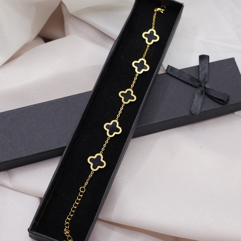 Black Clover Gold Bracelet