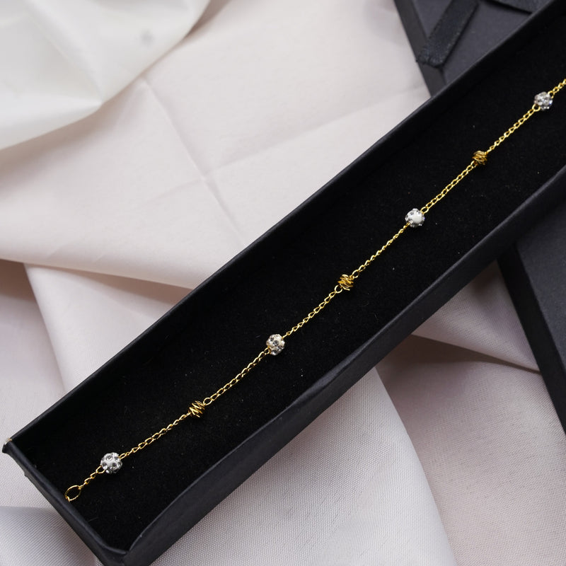 Beaded Gold Bracelet