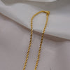 Twisted Gold Rope Chain Necklace - Additional Image