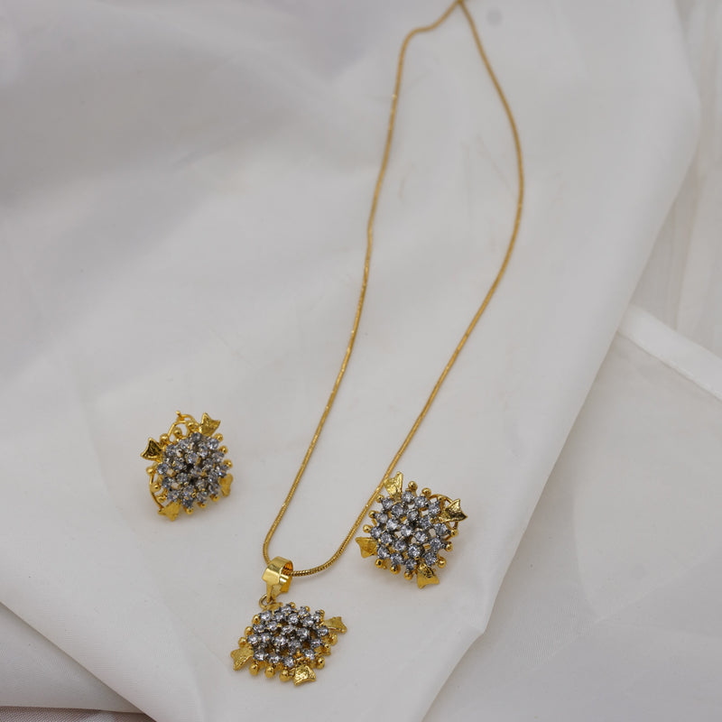 Gold Floral Diamond Set