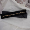 Gold Floral Crystal Bracelet - Additional Image