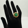 Green Petal Ring - Additional Image