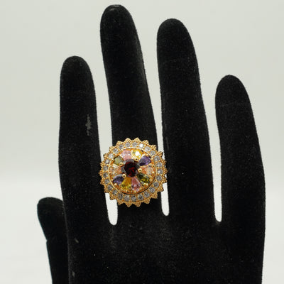 Multicolor Crown Ring