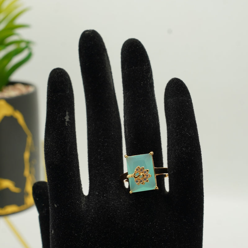 Soft Green Gem Ring