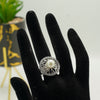 White Pearl Silver Ring - Additional Image