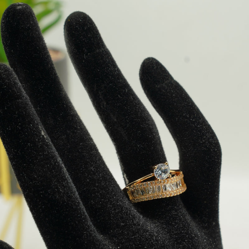 Diamond Duo Ring Set