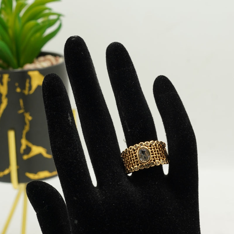 Gold Mesh Ring