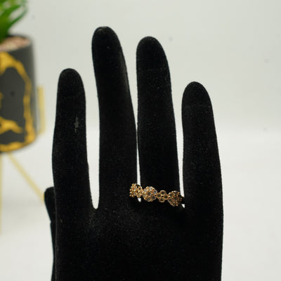 Gold Cluster Ring