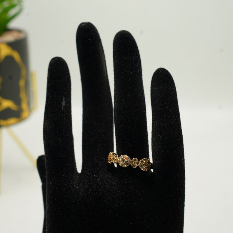 Gold Cluster Ring