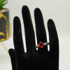 Red & Silver Ring - Additional Image