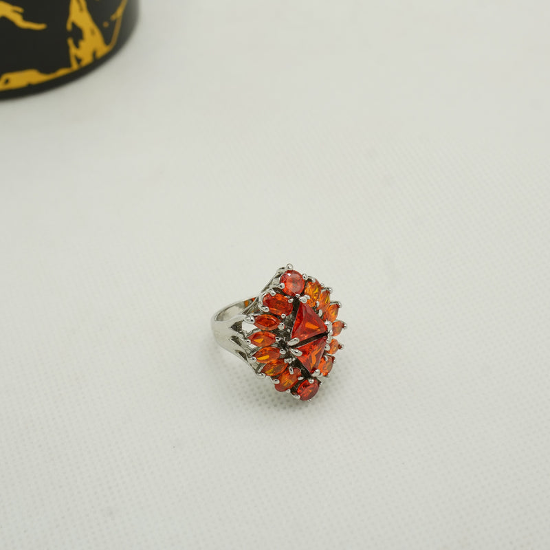 Red & Orange Gem Ring