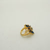 Blue Petal Gold Ring - Additional Image
