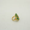 Green Petal Statement Ring - Additional Image