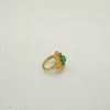 Green Stone Gold Ring - Additional Image