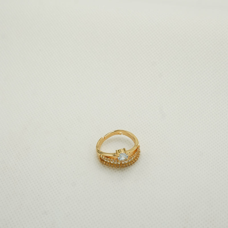 Diamond Cluster Gold Ring
