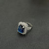 Clear Gem Silver Ring - Additional Image