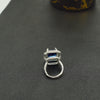 Clear Gem Silver Ring - Additional Image