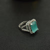 Clear Gem Gold Ring - Additional Image
