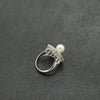 White Pearl Silver Ring - Additional Image