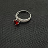 Red & Silver Ring - Additional Image
