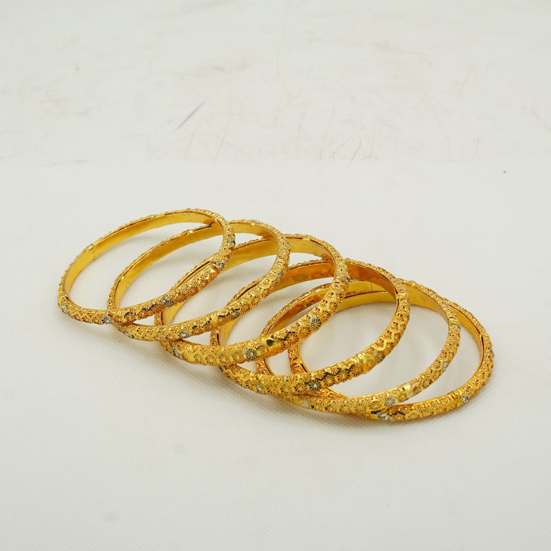 Gold Glitter Bangle Set
