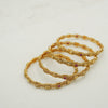 Red & White Stone Bangles - Additional Image