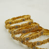 Textured Gold Bangle Set - Additional Image