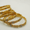 Textured Gold Bangle Set - Additional Image