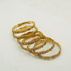 Textured Gold Bangle Set - Additional Image